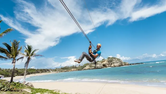 Over The Ocean Zipline with Beach & Lunch shore excursion in Puerto Plata, Dominican Republic