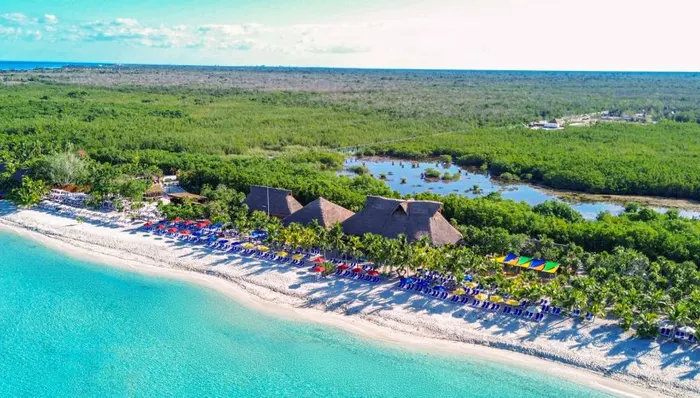 KUZÁ Beach & Adventure Park All-Inclusive Pass + Beach and Zip Line Adventure shore excursion in Cozumel, Mexico