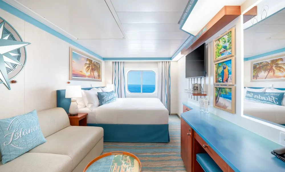 Picturesque Ocean View Staterooms aboard Margaritaville at Sea Islander