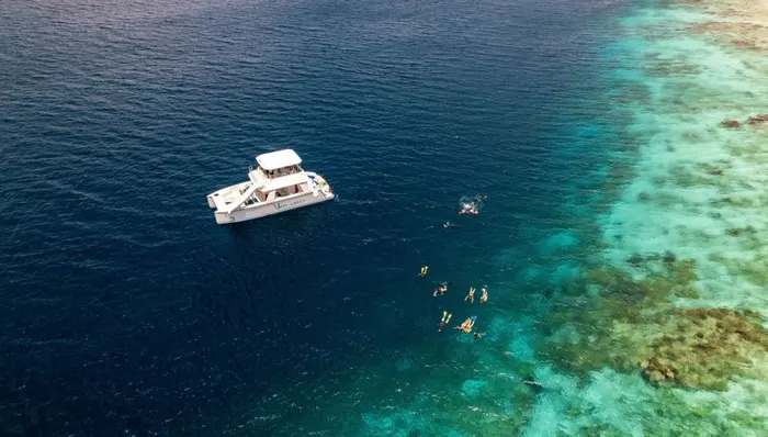 Sustainable Electric Catamaran Snorkel Adventure shore excursion in Bonaire
