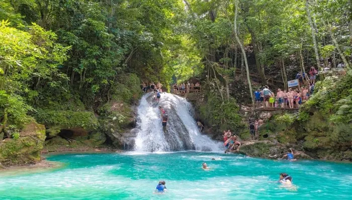 Blue Hole, Dunn’s River Falls & Chill at Reggae Hill shore excursion in Ocho Rios, Jamaica