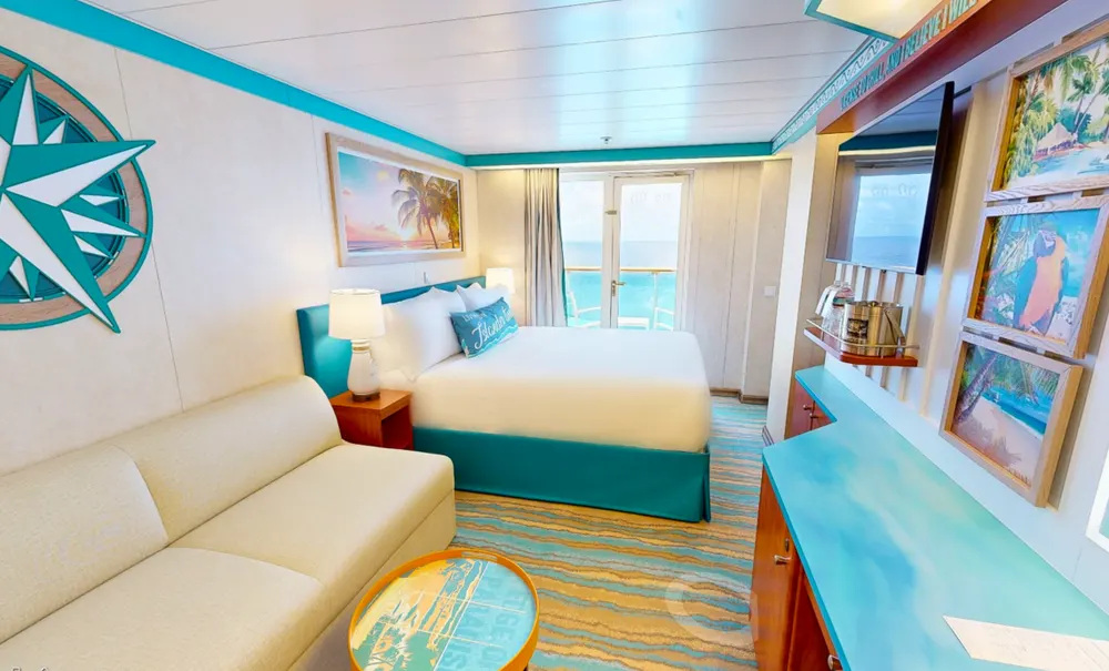 Wake View Balcony Staterooms aboard Margaritaville at Sea Islander