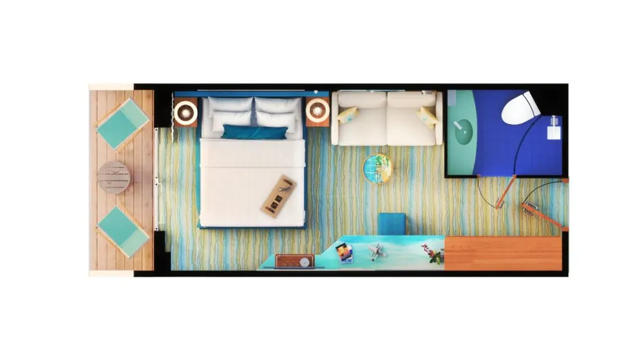 Breezy Balcony Staterooms aboard Margaritaville at Sea Beachcomber — photo 3