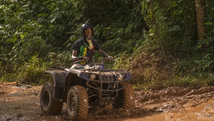 Jungle ATV & Secret Blue Hole shore excursion in Ocho Rios, Jamaica
