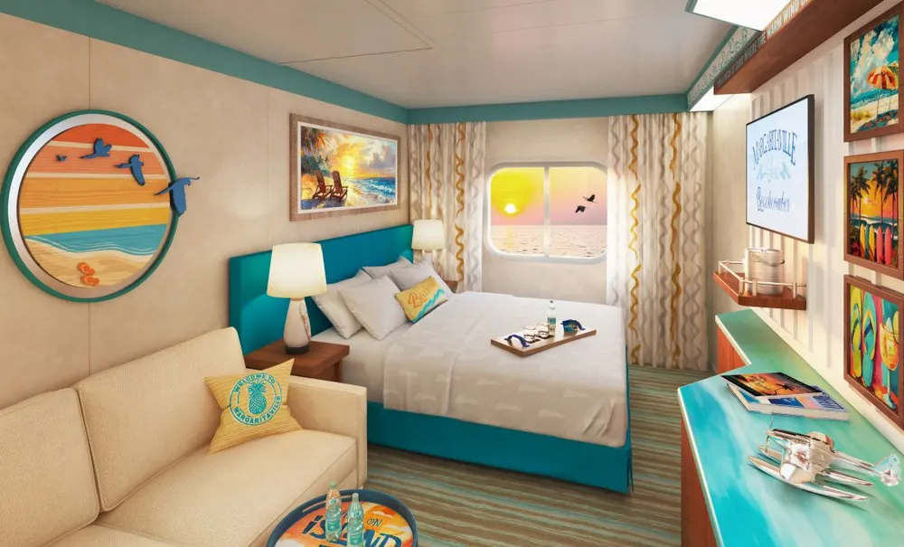 Picturesque Ocean View Staterooms aboard Margaritaville at Sea Beachcomber