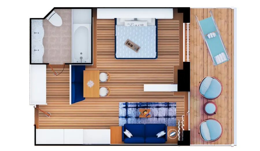 Signature Grand Suites aboard Margaritaville at Sea Islander — photo 3